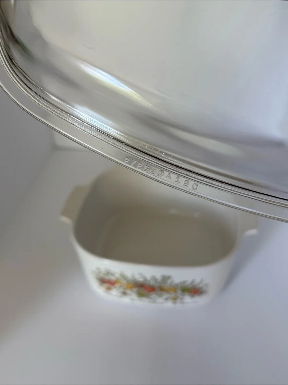 Corning Ware Spice of Life 5-Quart Casserole A-5-B with Pyrex Lid A-12-C 1980s